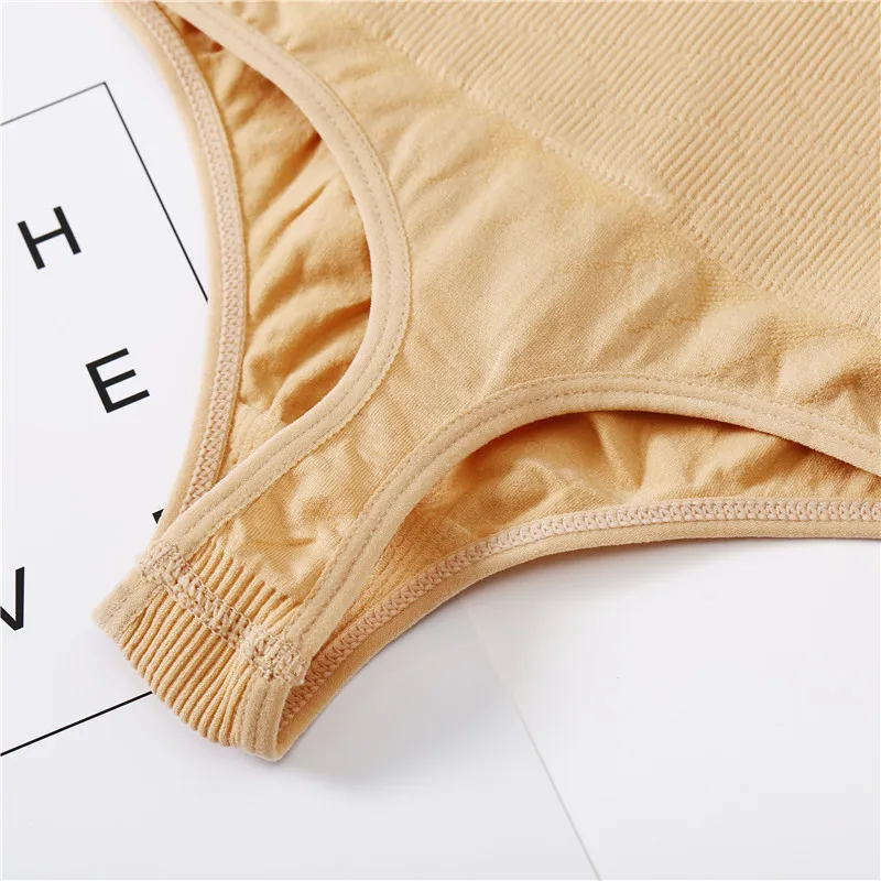 Women High Waist Shaper Sexy Thong Autumn Breathable Body Shapers Slimming Underpants Tummy Underwear Soft Shaping Panties M-2XL