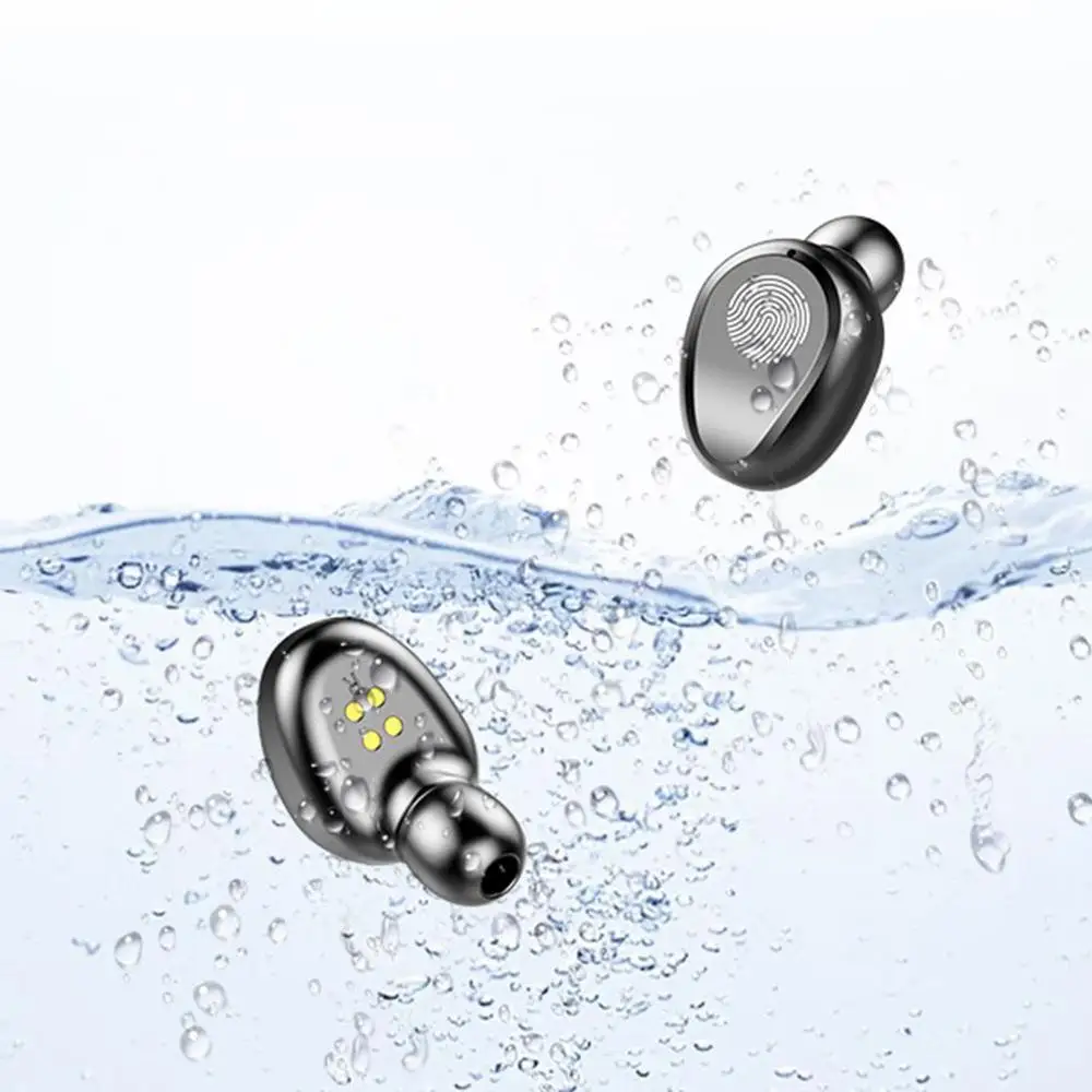 Bluetooth беспроводные наушники V5.0 F9 TWS 8D стерео гарнитура светодиодный дисплей с 2000
