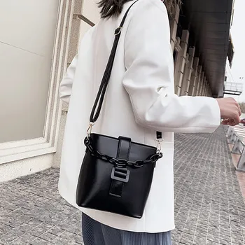 

Leather Women Handbag Luxury Simple Shoulder Bag Designer Tote Crossbody Chain Bag Fashion Vintage Hand Bag For Women 2020 Trend