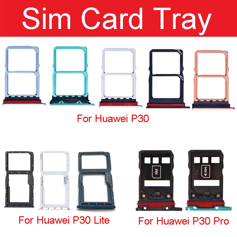 Адаптер для гнезда Micro SD/Sim-карты HuaWei P30 Pro Lite слот чтения Sim-карт разъем держатель