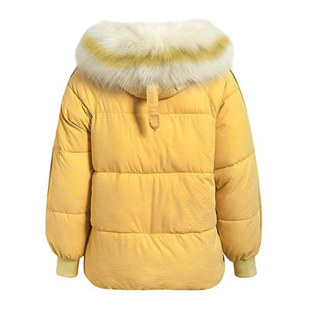 Abrigos mujer invierno зимнее пальто женское зимнее пальто с большим меховым воротником пальто с длинным рукавом на молнии с карманами manteau femme