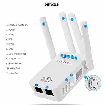 

WiFi Extender Range Signal Booster Wireless Networks Web Repeater Dual-Band GK99