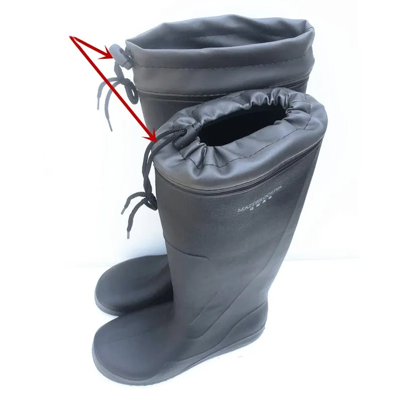 SRTUMEY Heren Knielengte Wellies Waterdichte Knie Hoge Wellington Mannen Regenlaarzen Waterdichte Tuin Laarzen Outdoor Werk Antislip Wellie Car Wash Vissen 5, Koffie, 38.5 EU
