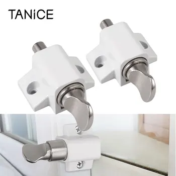 

TANiCE 2 Pcs Sliding Door Locks Window Locks Sliding Patio Door Catches Kit Security Lock for Most Hinge or Sliding Door Windows