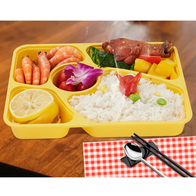 

High Quality Disposable Bento Box for Restaurant Kitchen Food Grade PP Material Take Out Food Packing Boxes Lunch Boxes