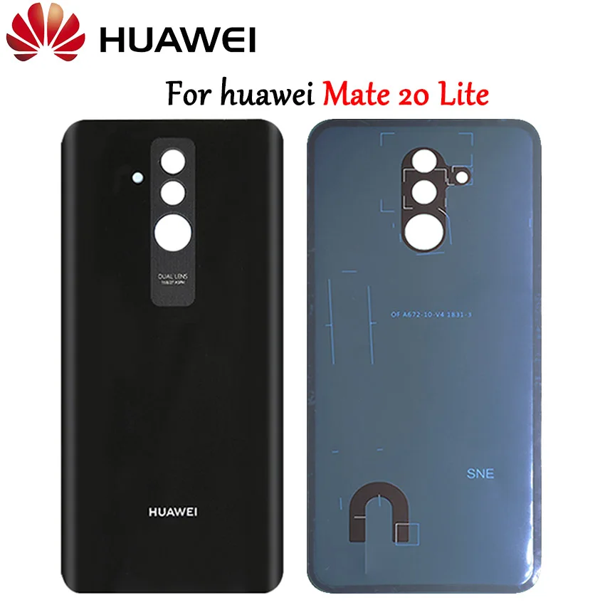 Для huawei mate 20 Lite крышка батареи Задняя стеклянная дверная панель Корпус чехол для нового mate 20 Lite задняя крышка