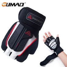 Strong Fitness Gym Half Finger Gloves Weight Lifting Dumbbell Biker Exercise Non-Slip Building Sports Training Protect Glove Men