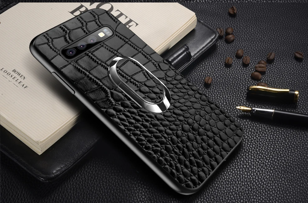 Чехол для телефона из натуральной кожи для samsung note 10 S10 plu s9, деловой износостойкий противоударный защитный чехол для samsung A70 60