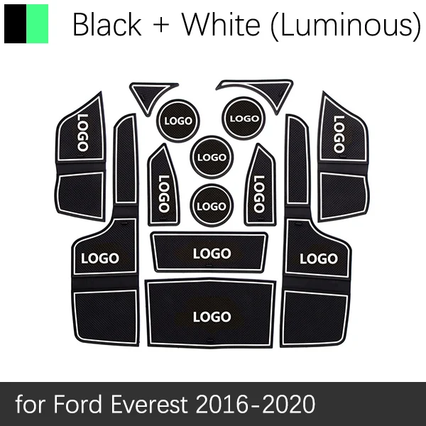 Противоскользящий коврик для Ford Everest Everest трендовые аксессуары затворный слот подставка анти-грязный Салонные подложки