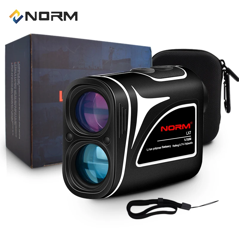 NORM Professional 700 м перезаряжаемый лазерный дальномер для гольфа с толчком и наклонной