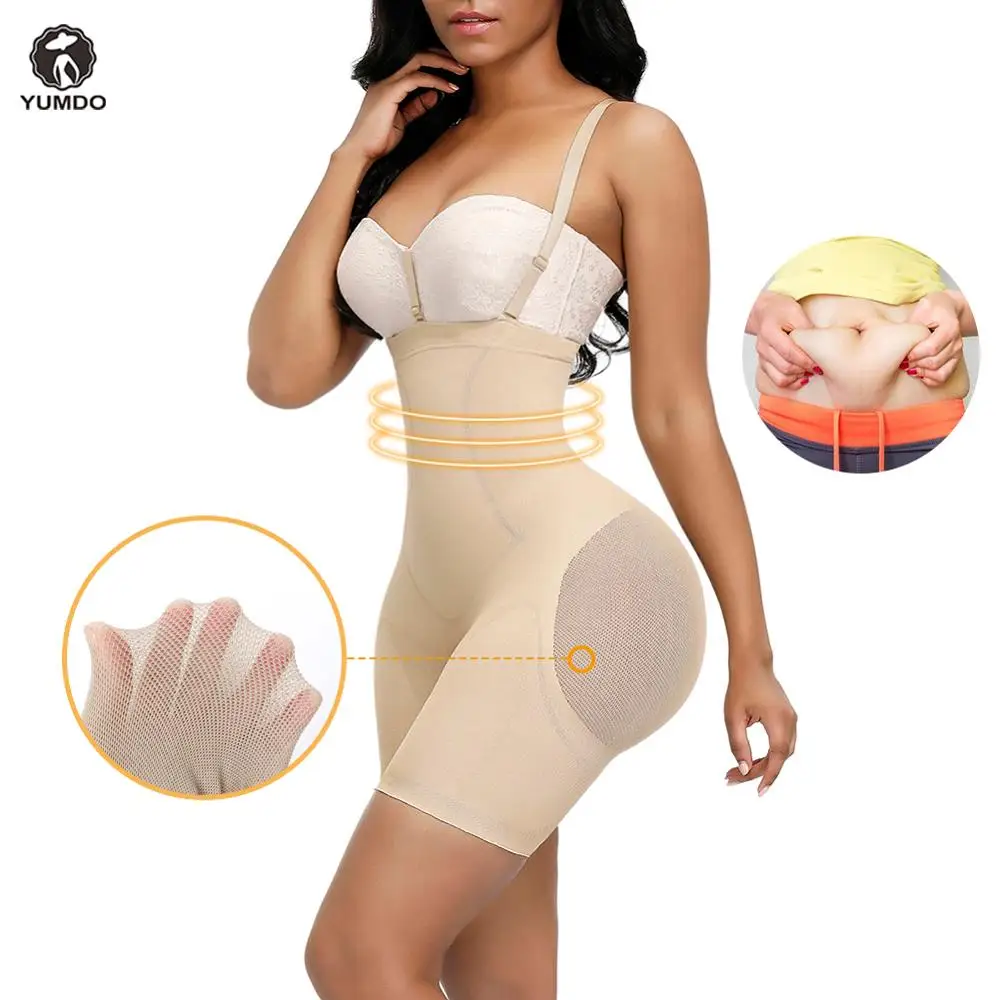 

YUMDO Women High Waist Body Shaper Seamless Control Pants Tummy Belly Waist Slimming Pants Butt Lifter Panties Plus Size