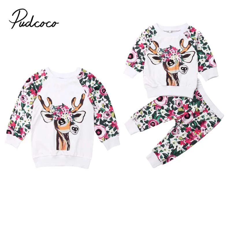 Winmany Schwestern Outfits Set - Passende Sweatshirts & Hosen Rosa