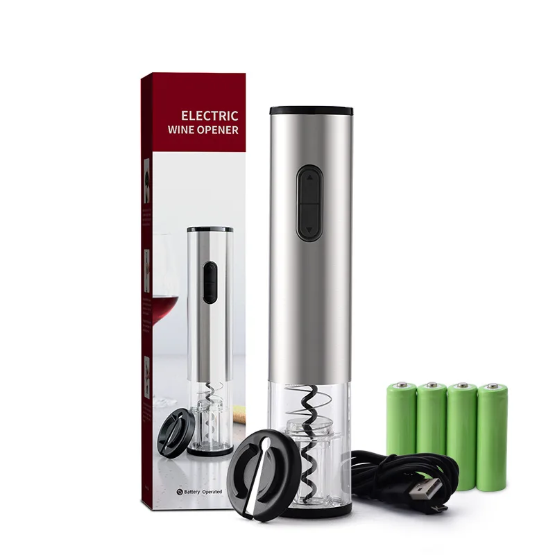 Home Classic Stainless Steel Automatic Electric AA Battery Kitchen Accessories Corkscrew for Red Wine Can Opener Home Classic Stainless Steel Automatic Electric AA Battery Kitchen Accessories Corkscrew for Red Wine Can Opener