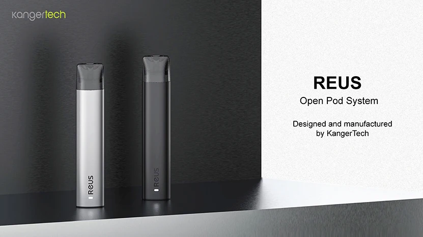 Original Kanger Reus Pod Kit 380mAh Battery Pod System Starter Pen Vape with 1.2ml Pod Cartridge Electronic Cigarette Vaporizer