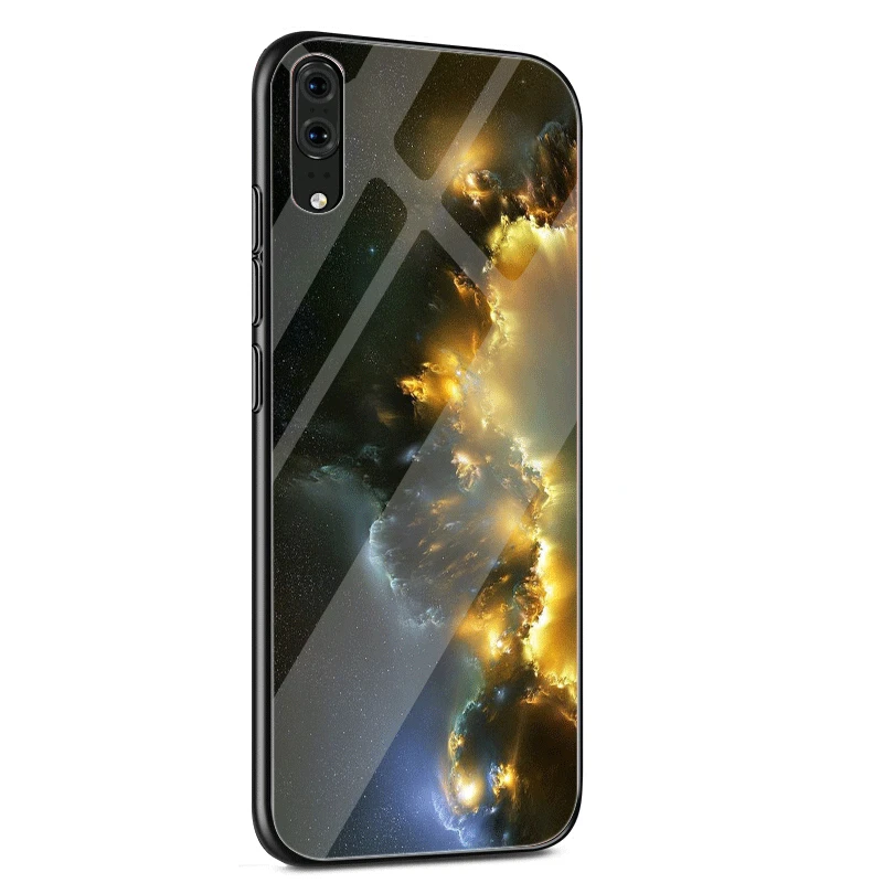 G1 Чехол для телефона, стекло для huawei P30 P20 P10 Honor 10 8X Y6 Y9 mate 20 Lite Pro P Smart Cover Fantasy Nebula Space Вселенная, звезды - Цвет: G1