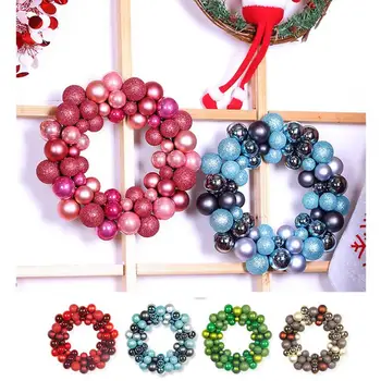 

34.5 * 7 * 34.5 CM Christmas Ball Wreath Door Wall Ornament Garland for wedding Home Hotel Party Wedding Decoration