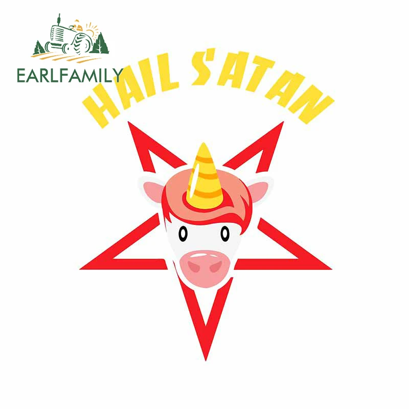 EARLFAMILY 13 см x 10 4 для Единорог смешные автомобильные мультипликационные наклейки