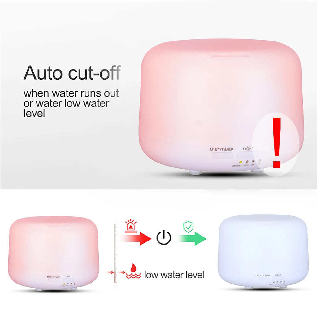 Ultrasonic Air Diffuser Aroma Defuser Oil Humidifier 7Colour Light Home Relaxing 