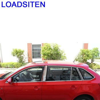 

Modified Chromium Automovil Window Door Exterior Sticker Strip Bright Sequins Accessories Trim 14 15 16 17 FOR Skoda Spaceback