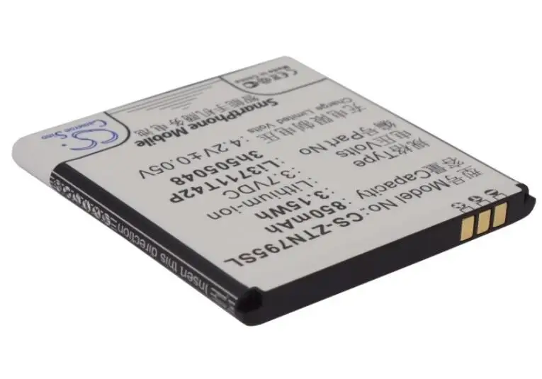 Cameron sino 850 мАч батарея для zte N795 U791 Li3711T42P3h505048 мобильный, Смартфон батарея