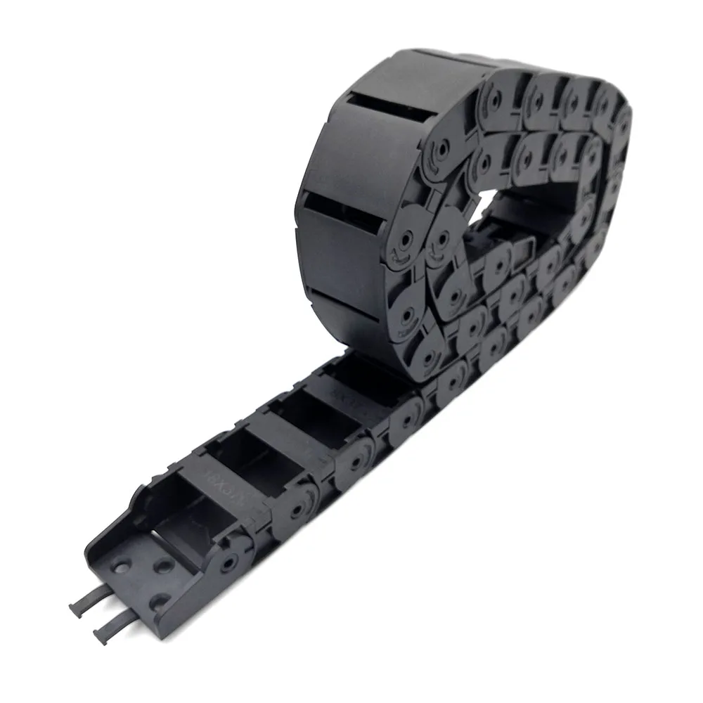 1 Meter 18x37mm Wire Carrier Cable Transmission Drag Chain Semi-Enclosed Interior Opening CNC Router Machine Tools Hot Sales