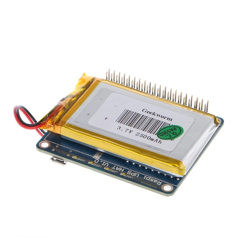 1 шт. UPS HAT Board+ 2500 мАч литиевая батарея для Raspberry Pi 3 Model B/Pi 2B/B+/A+ плата модуль Au13 19 Droship