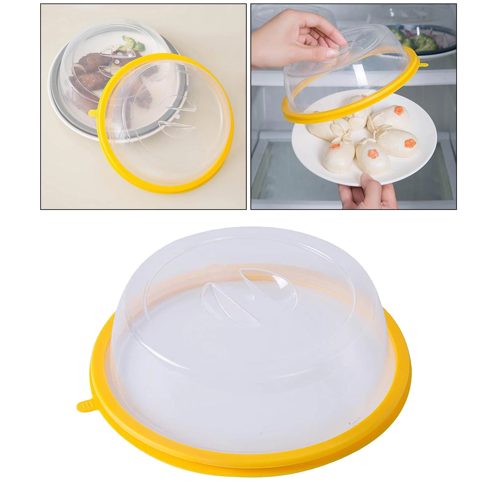 5 Pieces Microwave Food Plate Cover Set fits 20cm, Dishwasher Safe Kitchen