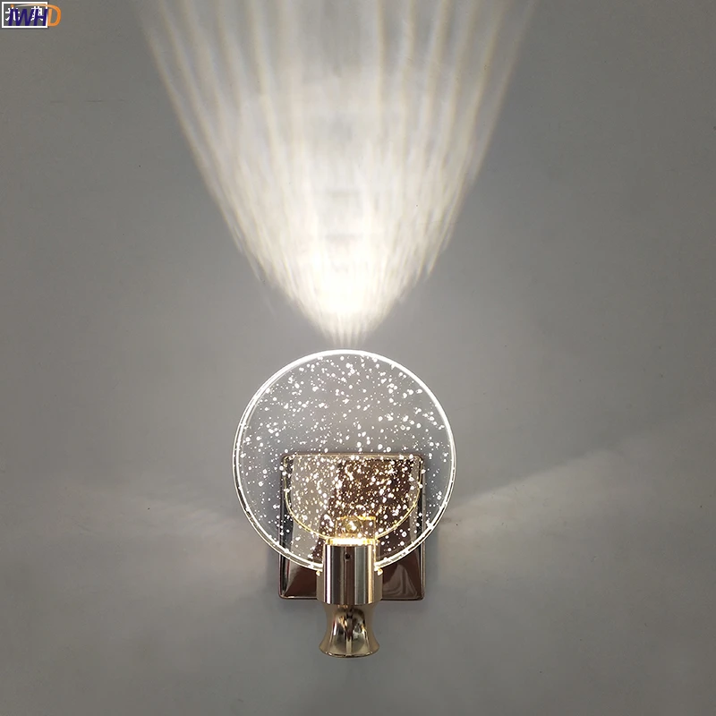 Modern Crystal LED Wall Light Luxury Fixture GoldenSilver Sconce For Bedroom Living Room Decoration Wall Lamp Lampara Pared (8)