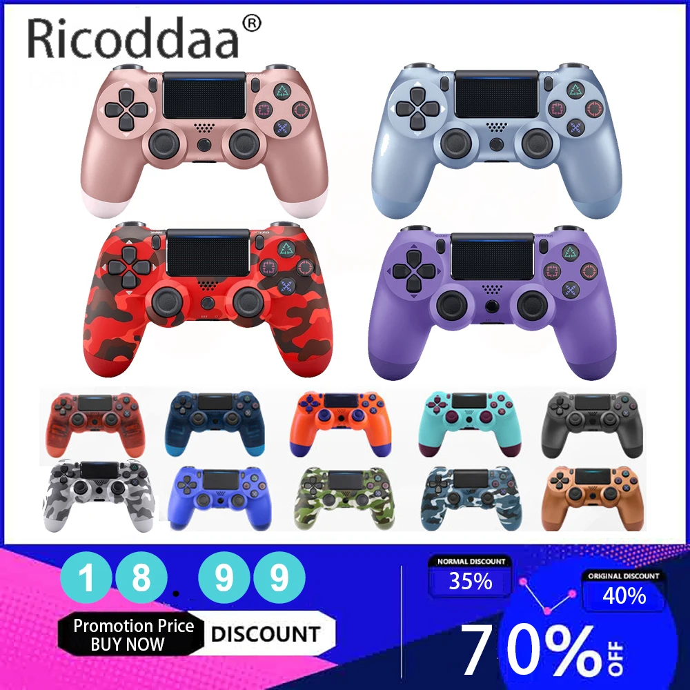 

Wireless Controller For PS4 Game System Bluetooth 4.0 D Joystick Gamepads For PlayStation 4 PS4 Gamepad