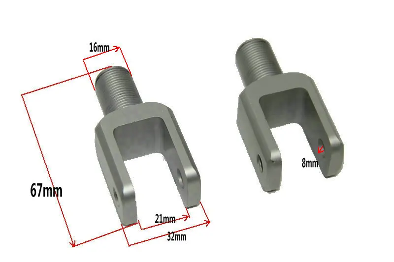 

NEW Shock Absorber Connector Motocycle Shock Heightening Device 8mm Screws Damper Height Increase Part Aluminum Connetors