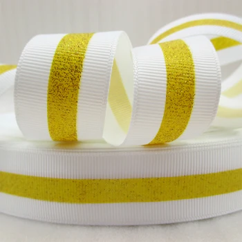 

David accessories 25mm Striped Printed Grosgrain Ribbon Fabric DIY Wrapping/Party/Hair Bow Art Sewing 50y,50Yc8604