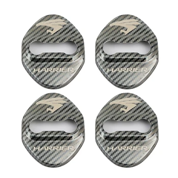 

Carbon Fiber Car Styling Auto Door Lock Cover For Toyota Harrier lexus C-HR CHR Alphard 86 Vellfire accossories car styling