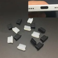 5 pçs silicone tipo-c anti poeira plug porto de carregamento protetor capa para samsung huawei xiaomi acessórios do telefone celular