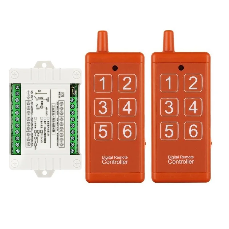 433 МГц Универсальный DC 12 В 24 6CH RF беспроводной радиоприемник передатчик с USB