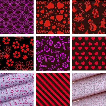 

10pcs Multi-pattern chocolate transfer paper DIY baking edible cake decoration printing mold glutinous rice printing paper