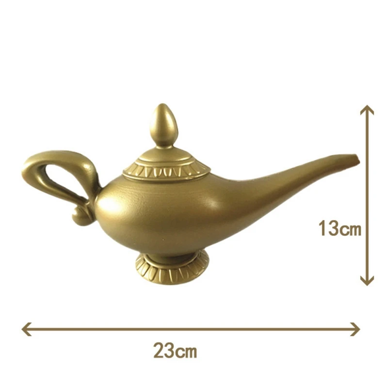 

Plastic Cosplay Magic Halloween Christmas Panto Arabian for Genie Lamp Fancy Dress Prop For Children Home Decorations Party