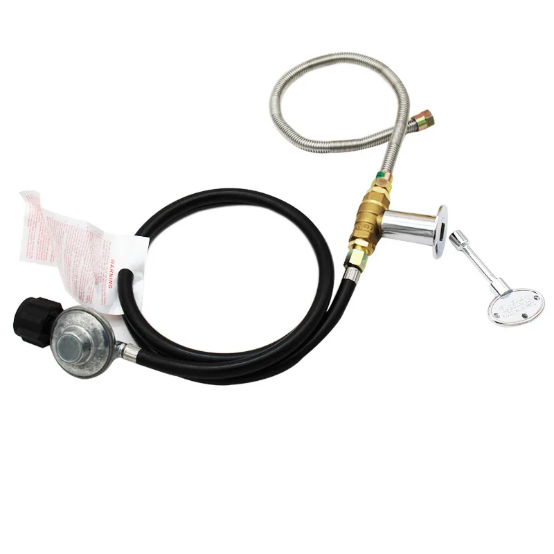 Earth Star Propane Gas Fire Pit Key Valve Control System Kit Hose