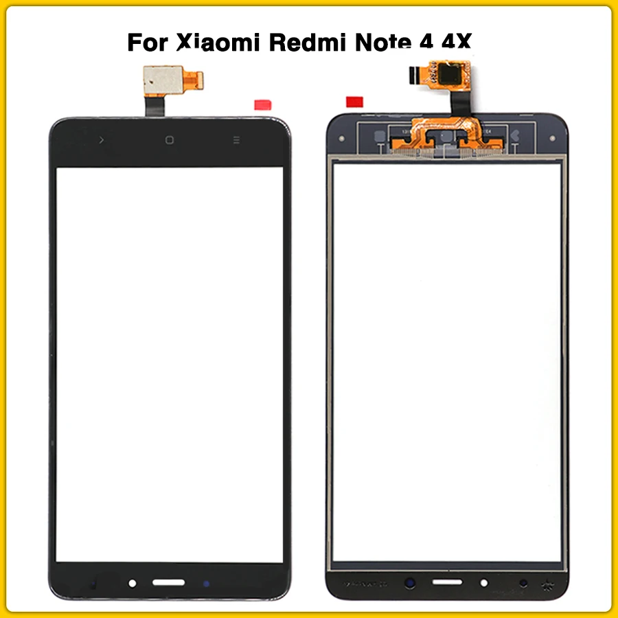 10 шт. сенсорный экран для Xiaomi Redmi Note 4 4X сенсорный экран панель дигитайзер сенсор ЖК-дисплей Передняя Замена для внешнего стекла Запчасти