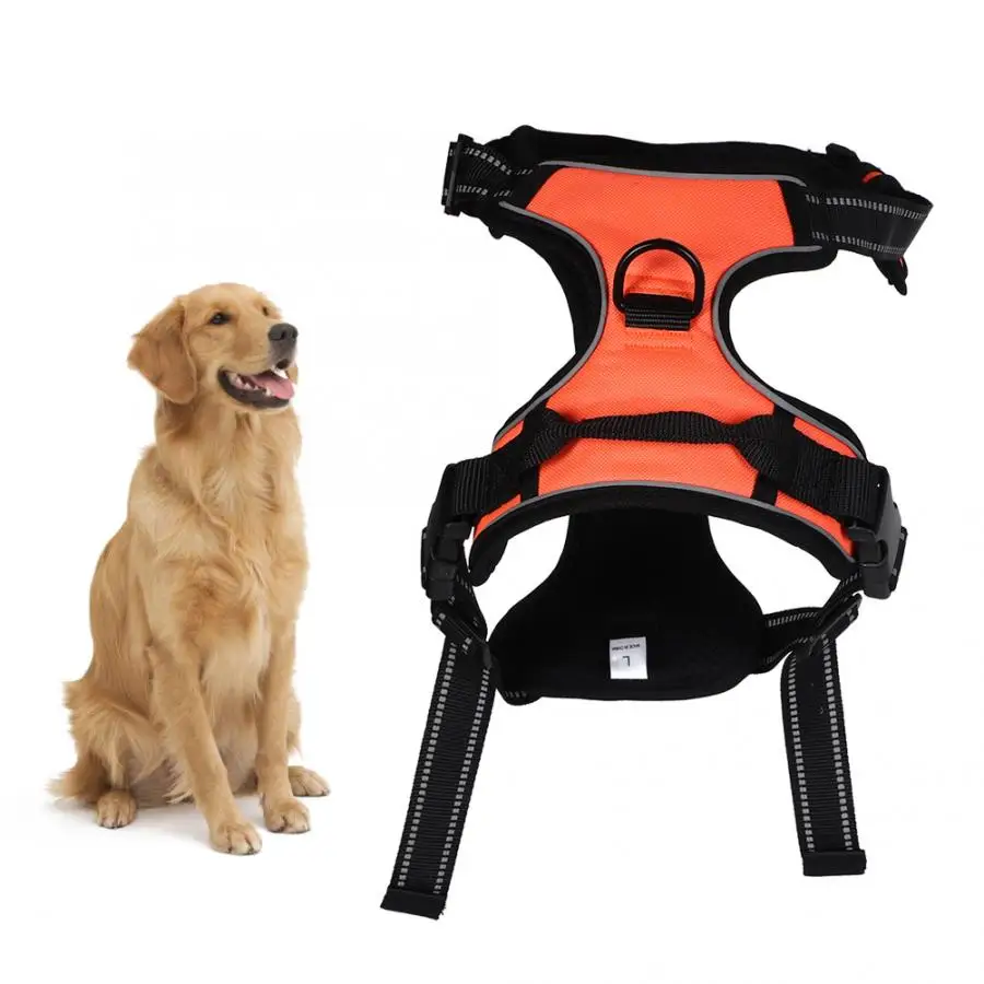 Pet Dog Leash Set Oxford Cloth Pet Leads Chest Straps Harness Explosion Proof Rushed Collar Traction for Medium Large Dogs