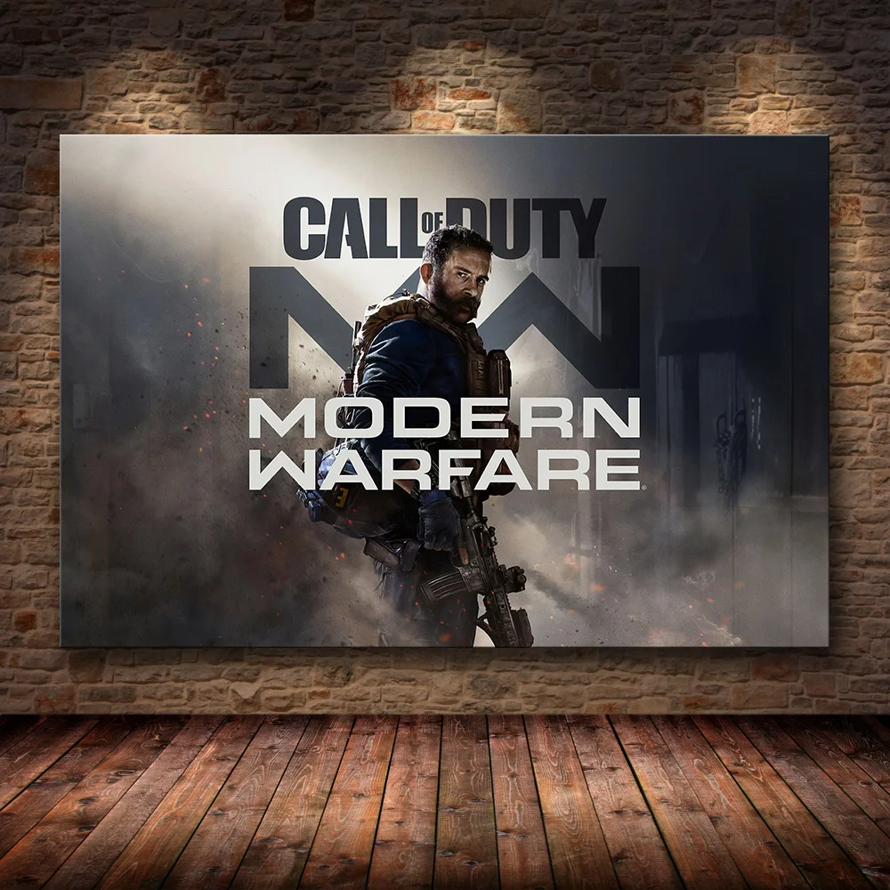 Call of Duty Современная война стены искусства холст постер и принт полотно с рисунком для декорирования картина для спальни домашний декор