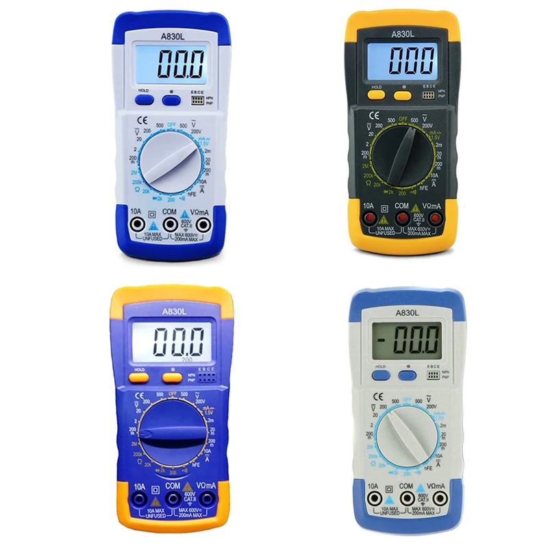

A830L LCD Digital Multimeter DC AC Voltage Diode Freguency Multitester Volt Tester Test Current