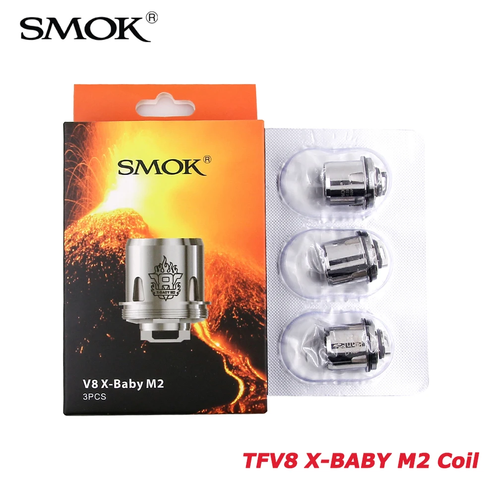 X-BABY катушки 0.25ohm SMOK V8 х Детские M2 катушки 100% оригинал SMOK замена катушки, пригодный для курения X-BABY распылитель V8 X-BABY M2 катушки