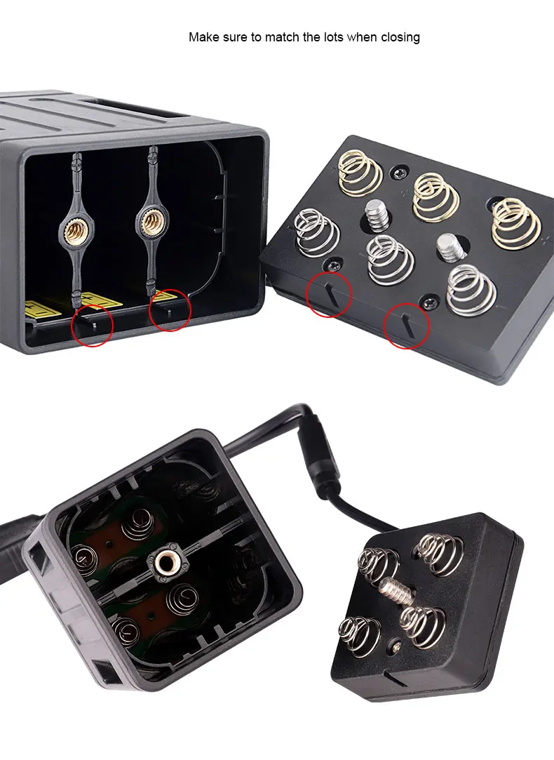 Trustfire Dual Voltage Output 8.4V 5V Bicycle Lamp Power Box for 2/4/6 18650/26650 Batteries W/ Strap Optional 100-240V Adaptor