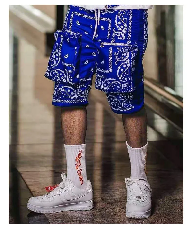 Фото Мужские шорты в этническом стиле эксклюзивные повседневные хип-хоп с