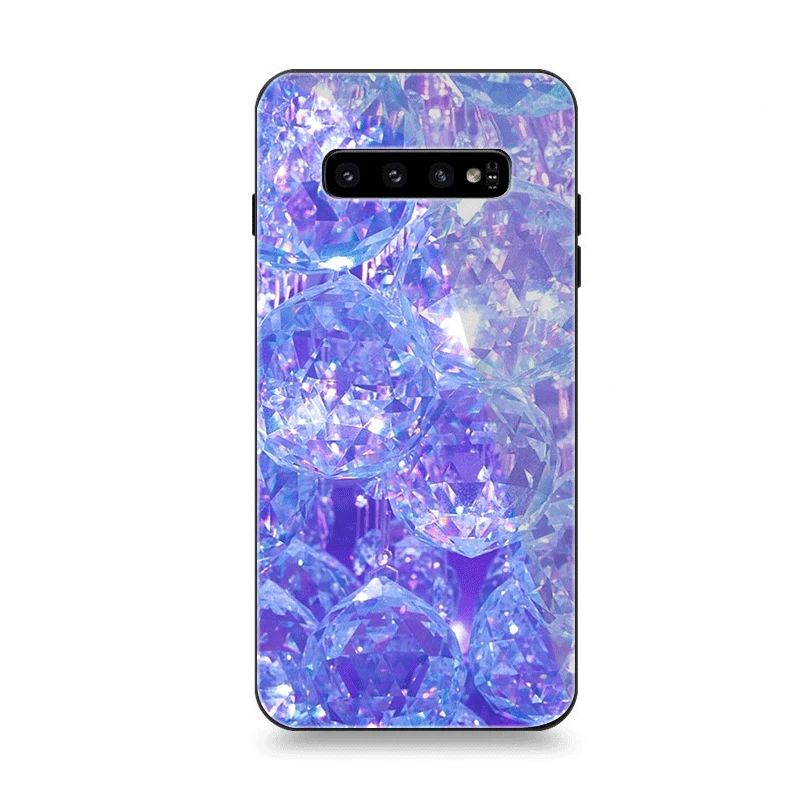 G3 Чехол для телефона Стекло для samsung A70 A50 A30 A40 A20 A60 A10 S7 край S8 S9 S10 Plus Note 8 9 чехол в виде красивого бриллианта розовым алмазом - Цвет: G3
