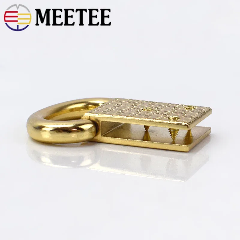 Металлическая скоба Meetee с золотым крючком пряжкой для сумок ремешков ремней