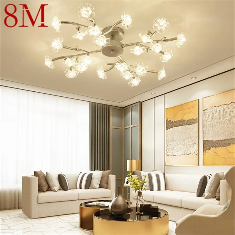 

8M Nordic Ceiling Lights Fixtures Modern Creative Branch Lamp LED Home For Living Room