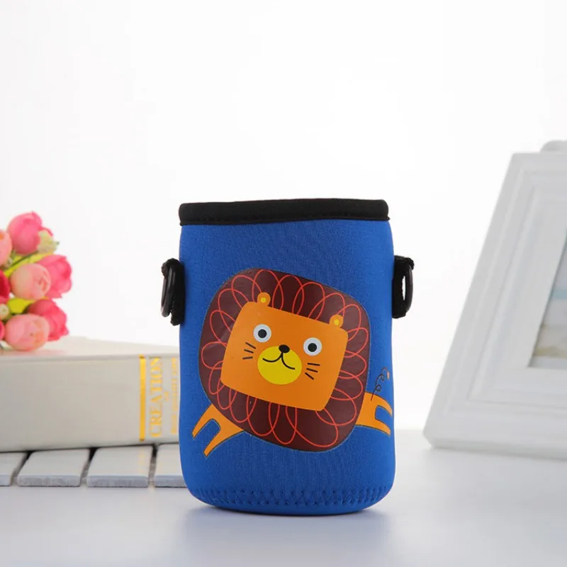 400ML-500ML New Children Feeding Cups Baby Water Cup Cartoon Leak Proof Cup Baby Drinkware With Strap Rope