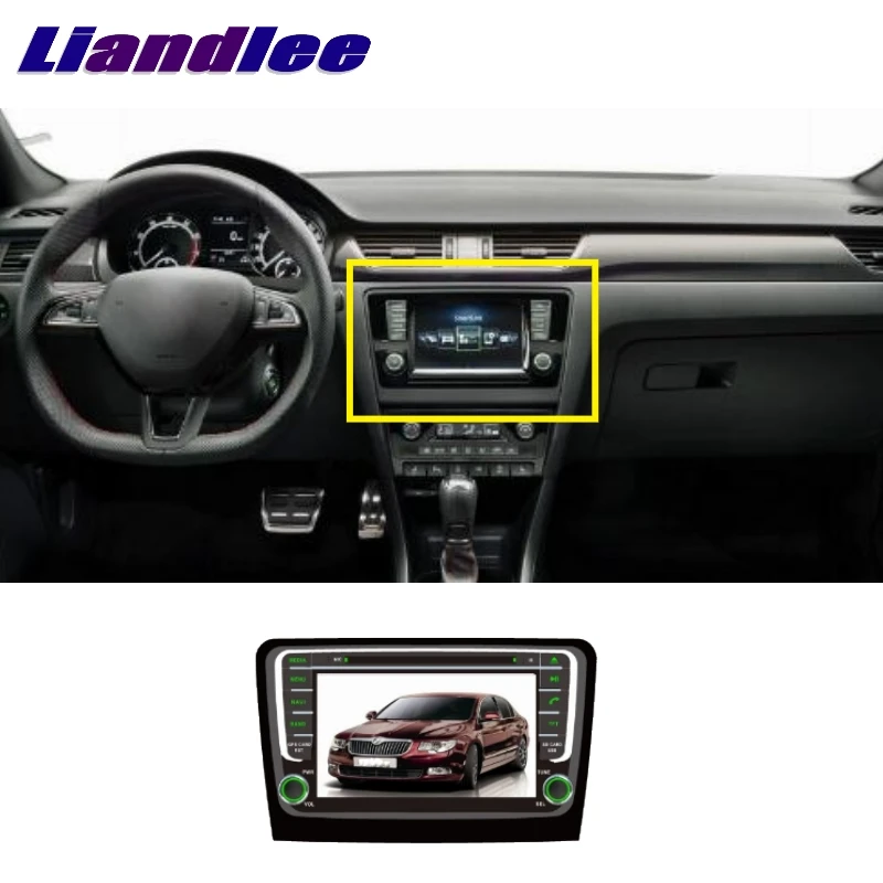 Для Skoda Rapid 2013~ LiisLee автомобильный мультимедиа, ТВ DVD gps аудио Hi-Fi радио стиль Навигация Расширенная NAV навигационная карта