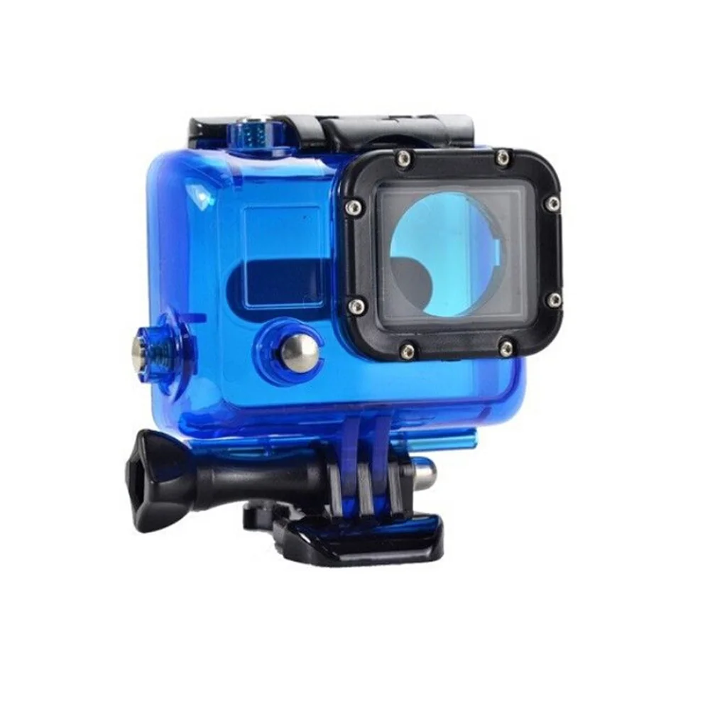 Подводный 45 м водонепроницаемый Дайвинг Корпус чехол для GoPro Hero 3/3+/4 камеры водонепроницаемый прочный и прочный